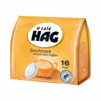 918898 Cafe Hag Kaffee Pads, entkoffeiniert, 16 Portionen, 105g